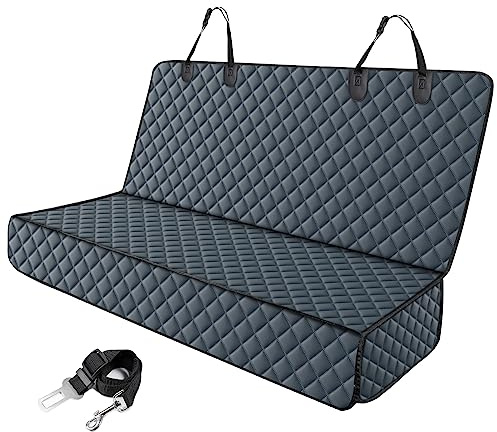 JOEJOY Hundedecke Auto Rückbank, Hundeschutz Auto Rückbank Kratzfeste und Wasserabweisende, Autoschondecke Hund Rücksitz, Rücksitzschoner Hund, 137 x 120 cm Grau