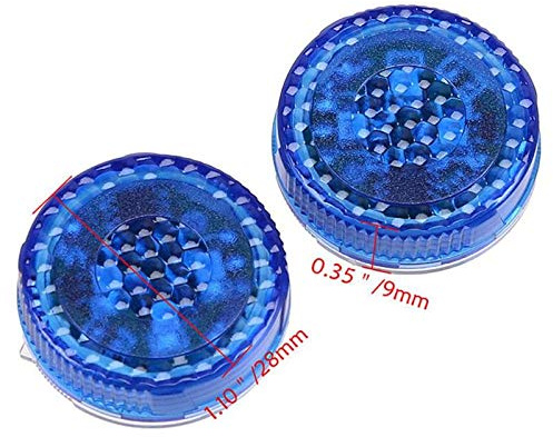 Riloer Luz de advertencia de apertura de puerta de automóvil, 2PCS 5 LED Luces de seguridad abiertas con instalación de pasta de inducción magnética intermitente estroboscópica, Azul