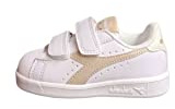 Diadora Game P TD Girl, Gymnastikskor för flickor och flickor, White Whisper Rosa, 25 EU