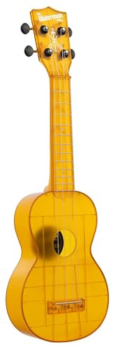 Kala Ukulele Bernsteingelb 4 Saiten Sopran-Ukulele aus der Waterman Sea Glass Collection Klassenzimmer-Instrumente