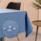 Tischdecke Outdoor Abwaschbar 140x240 Blau Gartentischdecke Tischdecken Wetterfest Wachstuchtischdecke Table Cloth Made in Italy für Den Außenbereich Tischtuch