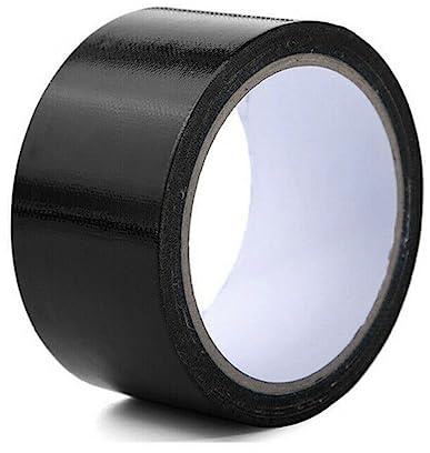 COSHAL® Ruban adhésif imperméable super adhésif en tissu robuste pour réparation de tissu Noir 48 mm x 10 m