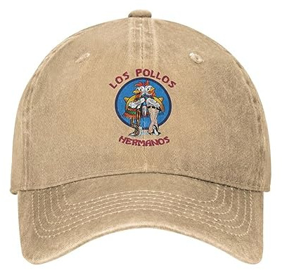 EXOTUF Baseballmütze Unisex Outdoor Casual Mode Lustig Los Pollos Hermanos Baumwolle Baseballkappe für Männer Frauen Verstellbar Breaking Bad Dad Hut Outdoor-Geschenk