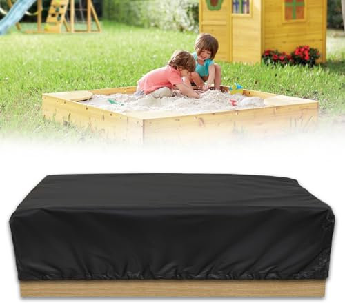 NEVERLAND Sandkasten Abdeckplane 155 * 155 * 20cm Sandkasten Abdeckung Plane Sandkastenplane Abdeckung für Sandkasten Staubdichte Sandkasten Abdeckung Spielzeug Sandkasten Abdeckung