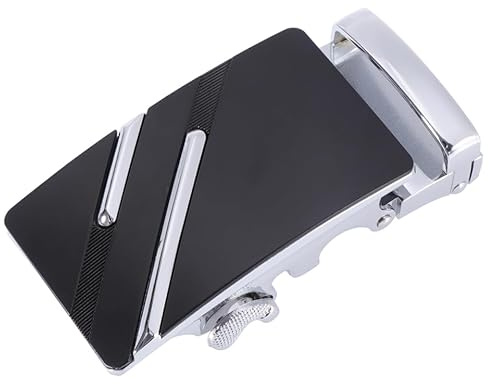 CALLARON Alloy Automatic Belt Buckle for Men Easy to Use Ratchet Buckle Replacement Fits 3.5cm Leather Belts Business Suitable for Formal Occasions