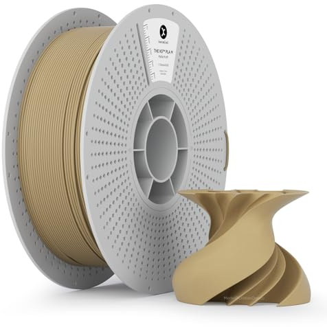 kexcelled PLA Matte Filament Beige 1,75mm, 1kg Rolle Spule | Matt Textur Finish Farbe, 3D Druck Ästhetische Materialien, Maßgenauigkeit +/- 0,03mm, für FDM 3D Drucker, AMS Kompatibilität