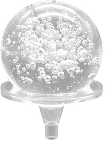 ABOOFAN 1 Set Crystal Glass Marbles Fountain Bubble Ball Feng Shui Decorative Glass Balls Rotating Ball Figurines with Stand for Home Indoor Tabletop Fountain