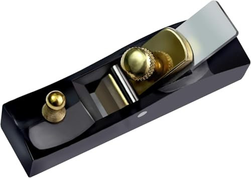 Ouitble Pialla a mano in ebano, falegname, 80 mm, piallatrice piatta per tagliare, lucidare, sbavare superfici