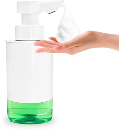 Mamiddle Distributeur de Savon Automatique avec Capteur Infrarouge - Distributeur Électrique Étanche IPX5, Recharge USB-C pour Cuisine et Salle de Bain (Type de Mousse - Acrylique Blanc)