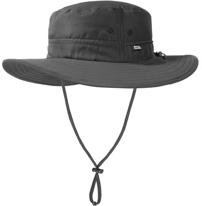 FURTALK Sonnenhut für Herren Damen Packable breiter Krempe Sommer UV-Schutz Angelhut UPF 50+ Einstellbare Kinnriemen Eimer Hut Outdoor