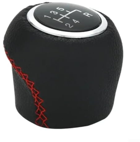 Getdoublerich Elegante pomello del cambio a 5 marce per Fiat Grande Punto e Linea, facile installazione, impugnatura comoda per un'esperienza di guida fluida (rosso)
