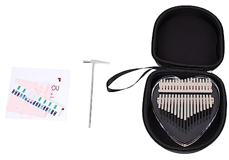 JOINPAYA Fingerklavier Daumenklavier aus Transparent Musikinstrument für Junge Mädchen Fingerinstrument mit Klarem und Guter Resonanz