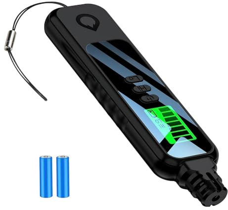 Kznifmk Detector de Fugas de Gas Detector de Gas Natural PortáTil Alarma Sonido Metano Hexano con Pantalla LCD 2 Pilas AAA para el Hogar B