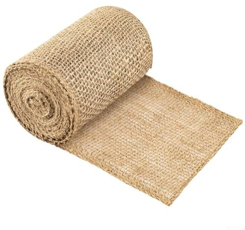 Yuanpgky Rouleau de toile de jute pour protection hivernale, bandage d'arbre en jute naturelle pour troncs et plantes, 15 cm x 10 m, marron clair (15 cm x 10 m)