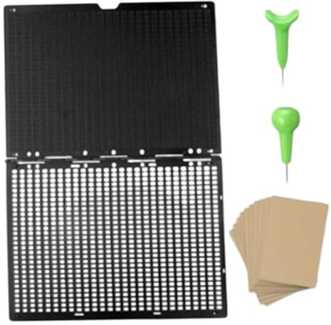 FashionCha Tablero de Escritura Braille con 27 líneas Celdas. Material didáctico. Kit de Herramientas de Aprendizaje. Pizarra de Escritura Braille