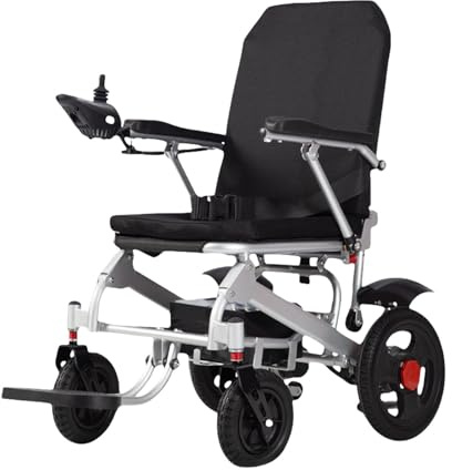 Trottinette motorisée pour personnes âgées – Fauteuil roulant électrique pliable automatique, design ultra léger avec freins à main, capacité de 150 kg,