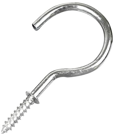 ZNTIHZ 80 ganci a vite for soffitto, viti for appendere alla parete in rame nichelato, for tazze da cucina for piante Per Piante,Tazze(Color2,28.71mm)