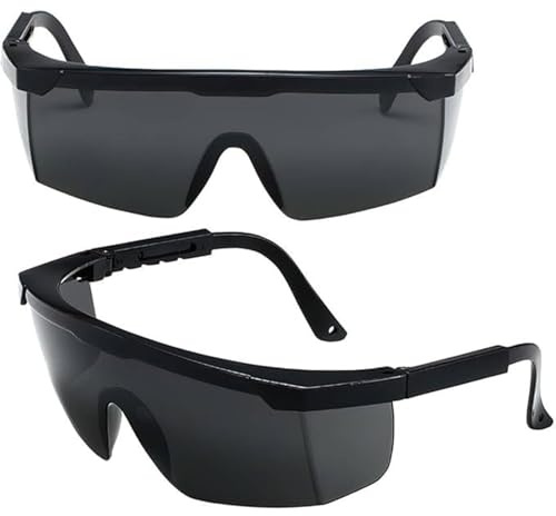 2 Stück Laser Schutzbrille Set, Solarium Brille, Laserschutzbrille, Schutzbrille Rotlichtlampe, UV Infrarot Schutz Für HPL/IPL Haarentfernung Mit UV C Schutz, Haarentfernung Rotlichttherapie