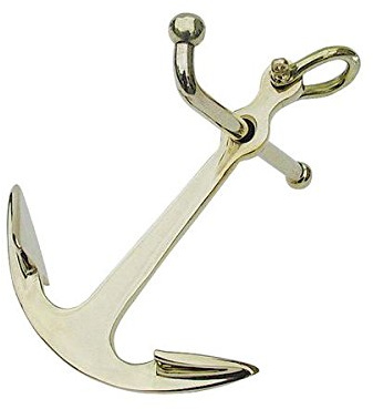 Sea-Club Anker Messing Stockanker ca. 10cm