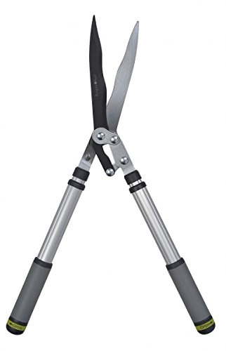Burgon & Ball RHS Endorsed Telescopic Handled Wavy Edged Hedge Shear, 65.5 cm Length