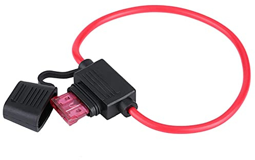 Qiilu Auto Sicherungshalter, 10 stücke DC 12 V 40A Standard Klinge In-Line Sicherungshalter