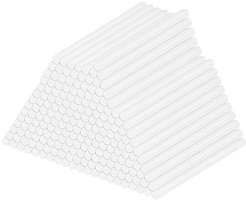 AGT Allzweck-Klebesticks: 4er-Set 50 Klebesticks für Klebepistolen, 11 x 200 mm, weiß (Heißklebepistole, Hot-Stick, Silikon)