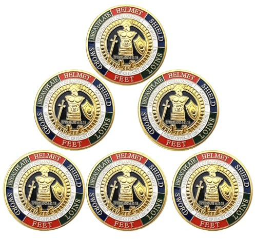 Armor of God Challenge Coin Collector's Medallion (Pack of 6)