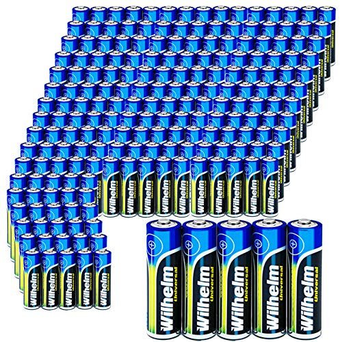 Wilhelm Universal Batterien AA Mignon AAA Mikro 9V Block (AA Mignon, 200)