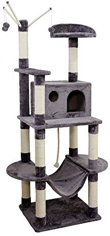 Kerbl Pet Kratzbaum Matteo grau, 59x52x180