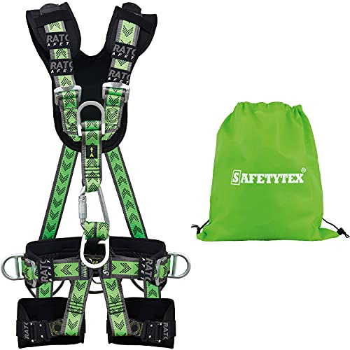Safetytex Auffanggurt Haltegurt Fallschutz Bandfalldämpfer Set Beutel