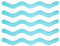 Grip Shop Lot de 12 autocollants antidérapants pour baignoire, douche, escalier, piscine - Motif vague - 1,3 x 18 cm - Bleu
