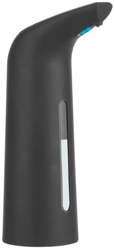 Gulica Automatic Touchless Soap Dispenser for Kitchen & Bathroom, Infrared Motion Sensor, Waterproof, 400ml/14oz Rubber Black