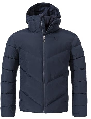 Schöffel Herren Ins Jacket Style Lodos MNS, leichte Steppjacke mit hoher Wärmeleistung, bequeme, warme Winterjacke mit Kapuze und hochschließendem Kragen