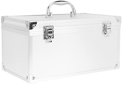 Angoily Aluminium Werkzeugkasten Mit Zahlenschloss Tragbare Medizinbox Und Werkzeugaufbewahrung Für Zuhause Büro Und Reise Großes Fassungsvermögen