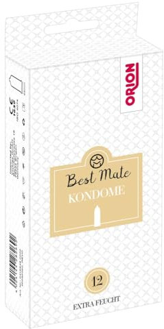 ORION Kondome 12er Pack - dünne Kondome für Frauen und Männer, mit Silikon-Gleichtgel befeuchtet, anatomische Passform, gefühlsecht, transparent