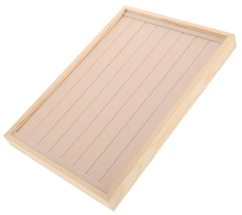 SOIMISS Schmucktablett Aus Naturholz Für Ohrringe Ringe Halsketten Schmuckaufbewahrungsbox Für Reisen Ringständer Und Organizer Für Damen-schmuck Schmuckschale Als Vitrine Und Halter