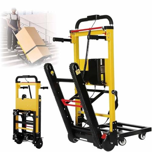 Generisch Elektrische Sackkarre Multifunktional 250kg Maximale TragfäHigkeit Elektrischer Treppensteiger Treppen Hoch Und Runter Mit Gummiketten Zum Einfachen Bewegen Von Schweren,04
