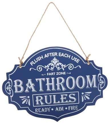 Generisch Vintage-haustürschild, Haustürschild, Badezimmer-türschild, Badezimmer-haustürschild, Badezimmerzimmer-frontschild, Holz-hänge-badezimmerschild