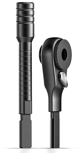 Galvanox - Extensiones de puntas planas y destornilladores de trinquete (2 unidades, diseñadas para herramientas multifunción Leatherman (modelos de destornilladores planos), color negro