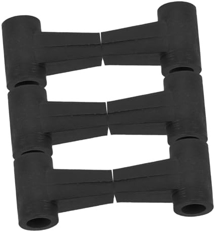6 Stück Kunststoff Drachenrahmenverbinder Schwarz für Stunt Kite und Kite | Selbstgemacht Kunststoffrahmen, Drachenzubehör, Ersatzteile für Outdoor Flug und Reparatur