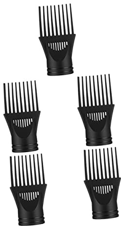 LRXIYODE Ugello Pettine Per Asciugacapelli 5 Pezzi, Accessorio in Pc Resistente Alte Temperature, Strumento Da Parrucchiere Leggero Per Styling Professionale e Cura Chioma Lisci e Lucenti