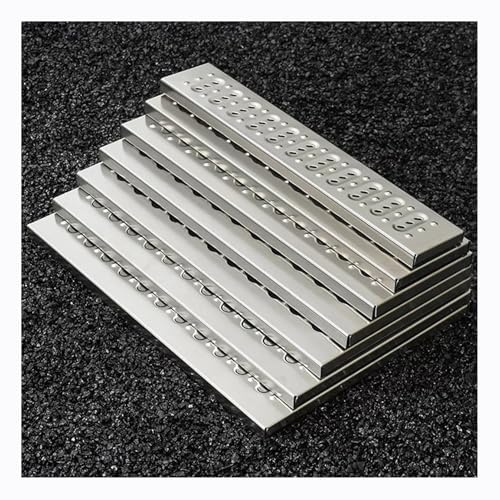 Rejilla de drenaje para exteriores, acero inoxidable, cubierta de drenaje de agua de lluvia gruesa, filtro de canalón para entrada, jardín, garaje, gestión eficiente del flujo de agua, diseño