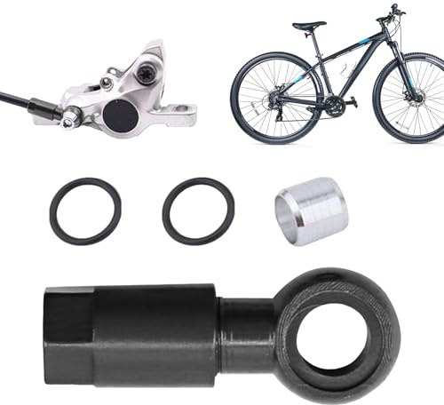 Derwrtup Raccord Hydraulique Frein Vélo,Insert de Remplacement Olive de Frein | Connecteur Haute Pression pour Vélo de Route, Course, Montagne et Atelier
