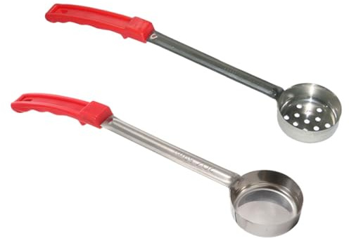 IOBIDDYS 2 pièces Cuillère à Sauce Pizza Inox Louche Doseuse Résistante pour Contrôle Portions et Étalage Sauce
