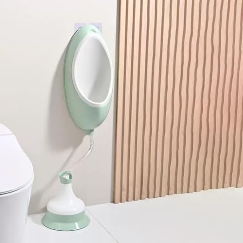 Orinatoi in plastica per esterni senza acqua con deviatore di scarico per urina, orinatoio temporaneo da parete con tubo flessibile,semplici orinatoi in plastica per uomini(Green)