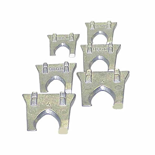 HAROMAC Metallkrallen-Keile-Set 6teilig je 2 Keile Gr. 2-3-4 | HAROMAC, Holzspaltkeile, Fällkeile, Forstwerkzeug für Holzarbeiten