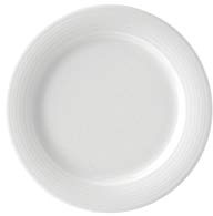 Bauscher 800025 Dialog Dekor Uni Flach Teller (6er Pack), Weiß