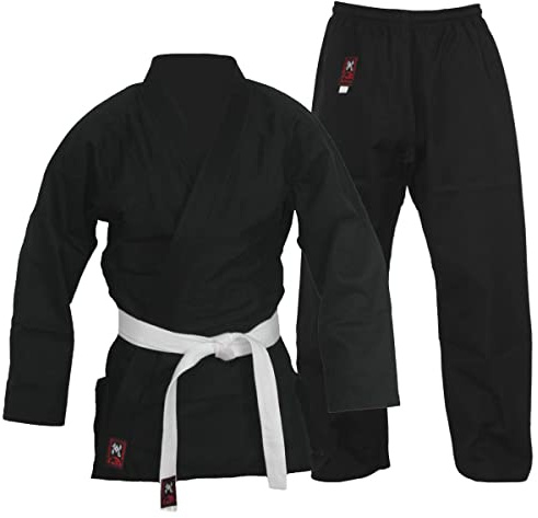 Budodrake Karateanzug Black Adept schwarz