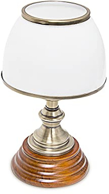 Relaxdays Tischlampe, weiß