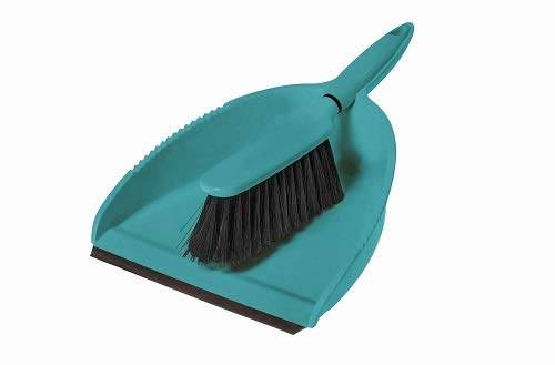 Greener Cleaner Premium Dustpan and Brush Set, 100% Eco-Friendly Recycled Wood and Plastic, High Quality Bristle Fibers, Easy collect rubber front edge, Patented Eco-Flex Technology, Comfort Grip Handle, Nesting Parts and Hanging Hole for Compact Storage, Choice of Popular Rustic Colors